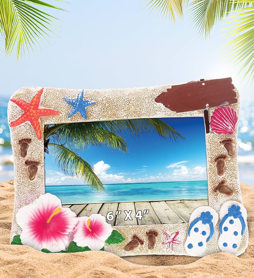 これからの季節にぴったり　海の風景 シルバーのフレーム これからの季節にぴったり 海の風景 シルバーのフレーム